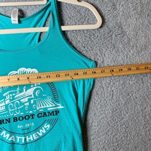 Burn Bootcamp Tank Womens S Small Green Matthews Est. 2015 Workout Gym Exercise - Picture 5 of 6